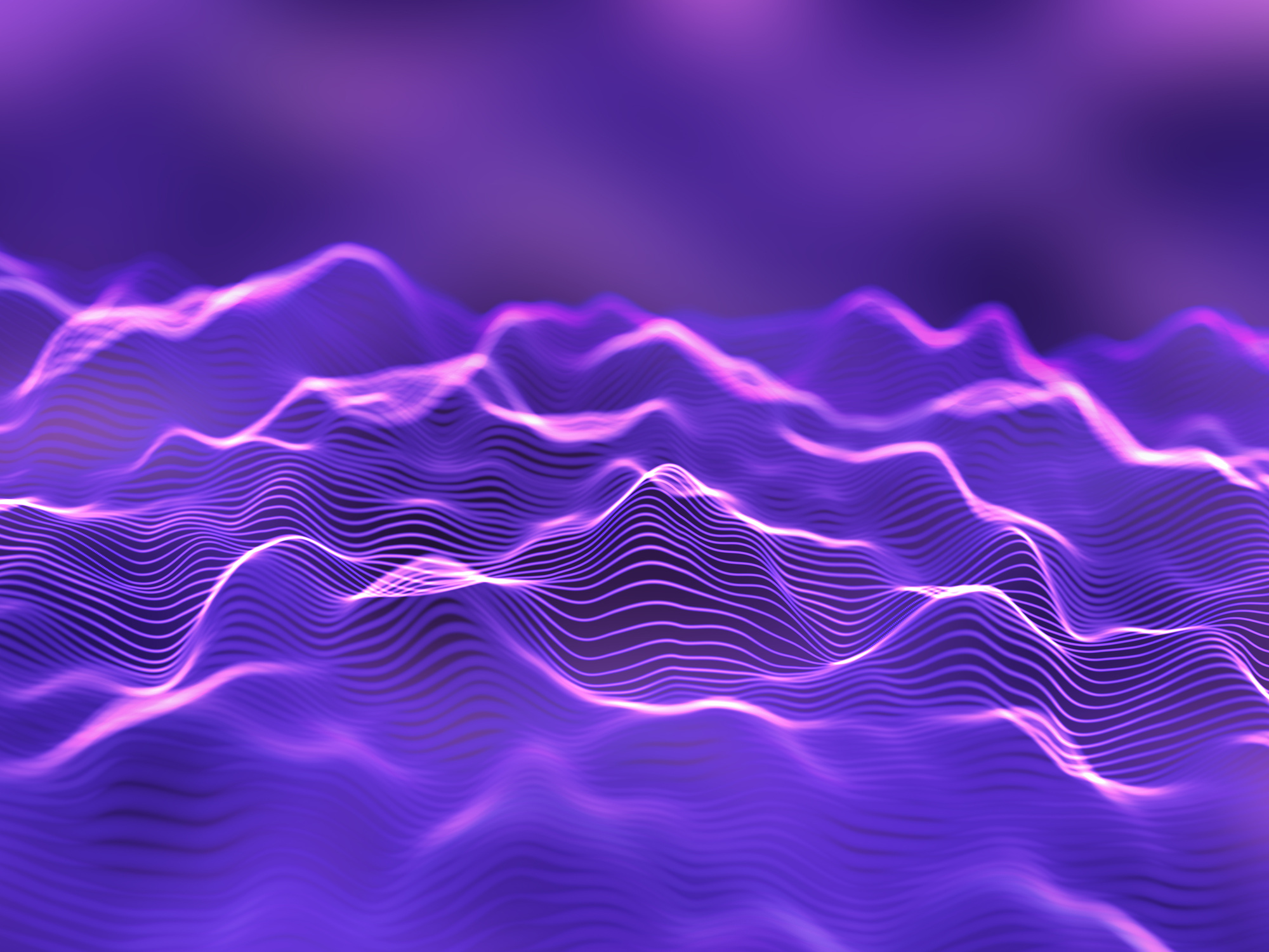 3D Abstract Background of Flowing Lines